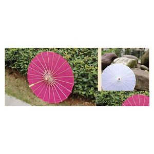 Paraplyer fabriksuttag brud bröllop siden paraply handgjorda mix färg kinesisk rak bambu parasoler droppleverans hem trädgård dhyqe