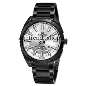 Naviforce Men Designer Watch Sport Fashion Men's Stainless Steel Watches 30m防水日豪華な腕時計Relogio Clock Timepiece Watches 415