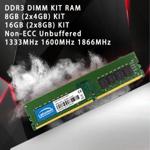 Latumab Memoria RAM DDR3 8GB 16GB 2X4 2X8GB KIT 1866MHZ 1600 1333MHZ RAM PC3-12800 14900 1.5V DIMM 240PIN DDR3