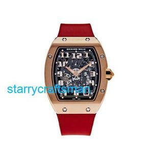 Richamills orologi di lusso Mills cronografo meccanico RM67-01 Gold rosa extra piatto 2024 STB7