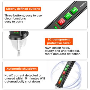 OAUEE Electric Indicator 1000V Icke-kontakt Socket Wall AC Power Outlet Voltage Detector Sensor Testare Pen LED Light Test Pencil