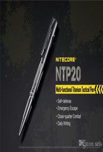 NITECORE NTP20 Titanium Tactical Pen CNC usinado com a Alemanha Recarre