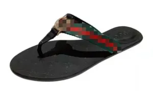 صندل النساء الفاخرة مزدوجة الويب Thong Sandal Designer Women Flip Flass