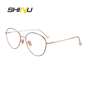 Солнцезащитные очки рамки марки Shinu декоративные женские стаканы Women Anty Blue Ray Eglasses Stop Eye Stram