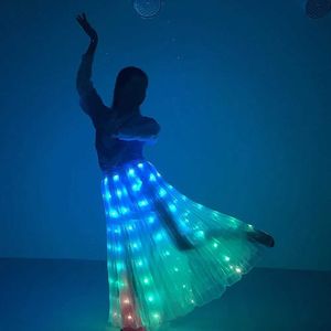 LED RAVE Toy LED Vuxna danskjolar Belly Dance Performance Props White Light Lysande Dance Costumes Stage Clothing Accessories D240527