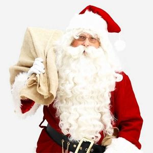 Noel Baba Wig Headgear Sakal Cadılar Bayramı Performans Props Partisi Noel Baba Karakter Kostümü