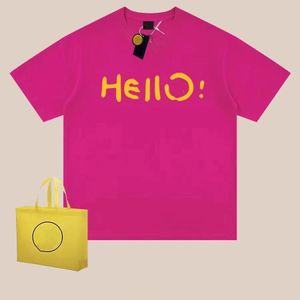 2024SS Designer Man Short Sleeve T-shirt Men's Smiley Face Classic Summer T Shirt Trend Fashion 100% Cotton Loose Half Sleeve Man