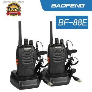 Toy Walkie Talkies Baofeng BF-88E 1500mah Walkie Talkie Langstrecken-Langstrecken-Zwei-Wege-Radio 2pcs/Pack mit Ladegerät PMR446MHz Q240527