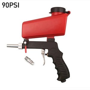 Máquina de explosão de areia de areia de areia de areia Gravidade de explosão de areia pequena portátil portátil pistola de jateamento pneumático 90psi 240523