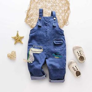 Overalls ROMPERS IENENS Childrens Baby Boy Kleidung Fallschirmspringen Mädchen Dunarees Baby Game Hosen Denim Jeans Overalls Childrens Skydiving Clothing 2 3 4 5 6 Jahre WX5,26