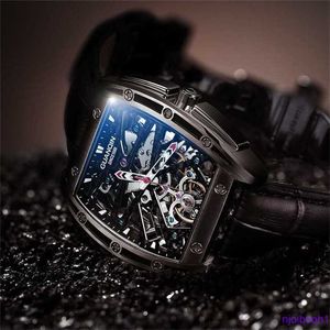 RM Watch Luxury Watch Top 10 Swiss Brands Men's New Watch hela automatisk fyrkantig mekanisk klocka ihålig vattentät herrklocka RT2Y