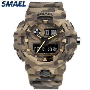 Smael Brand Fashion Camouflage Military Digital Quartz Watch Men Waterproof THOCK Outdoor Sports Watches Mens Relogio Masculino Y190521 2447