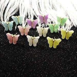 2024 Candy Butterfly Wings kolczyki Mini Znakomita Wróżka Perła dla kobiet S925 Srebrna igła