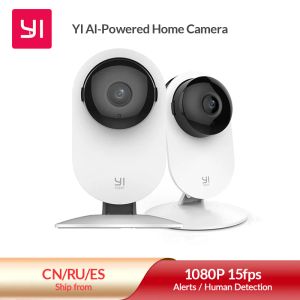 YI 2pcs Home 1080P Camera Kit Color Video Nanny Mini Surveillance with Wifi Security IP Pet Cam FHD