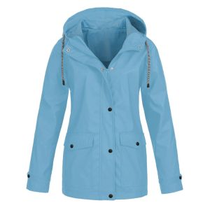 Женская траншевая открытая куртка на ветропроницаемая водонепроницаем