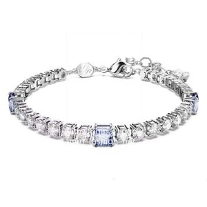 Swarovski Designer Frauen Top -Qualität Luxus Swarovski Armband Armband Neue Matrix -Tennis -Serie Armband mit Swallow -Elementen Kristall Full Diamant für CF9