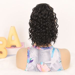 Deep Wave Synthetic Hair Ponytails 1B# 3 30C# Color 10inch High Temparature Fiber Hair Products LKLLD
