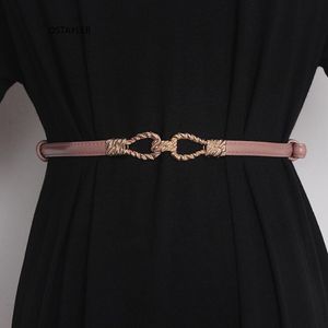 Belts Fashion Design Adjustable Slim Waist Belt For Women Cowhide Dress Coat Shirt Waistband Strap Real Leather Femme Cinturon 2022 247v