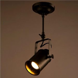 Loft Vintage LED LED Light Lampy sufitowe z kutego żelaza