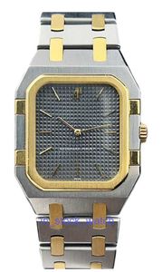 Aeipo Uhr Luxusdesigner Middle Womens Uhren Stahlmaterial graues Zifferblatt Quarz Bewegung Square Uhr