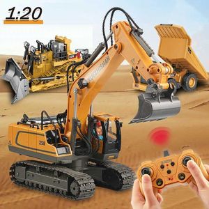 Diecast Model Cars RC Excavator Forklift Electric Bulldozer Dump Truck 4WD RemoteControlled Automotive Engineering Vehicle Childrens Toys S2452722CATOGO