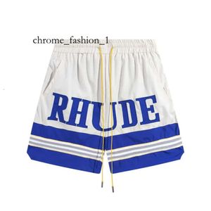 Rhude Short Women Casual Mesh Track Breathable Oversize Waist Drawstring Shorts Free Shipping For Black And White Shorts Rhude Short 124