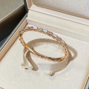 Vintage highend smycken Bvlgrily armband för nära och kära guldhög orm med diamantarmband kvinnor och populära 5J72