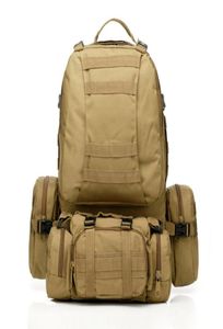 New 50L Molle Tactical Assault Outdoor Military Rucksacks Backpack Camping Bag Large 11Color Whole1521385