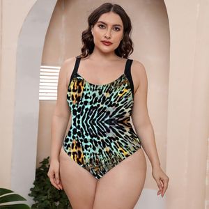 Womens Plus Size Swimwear Fashion Badeanzug Badebekleidung Badebekleidung Strandwege Siamese mehrfarbig einteiliger Druck ohne BH-Unterdraht-Support 238o