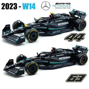 CARS DIECAST MODEL CARS BBURAGO 1 43 Mercedes AMG 2023 W14 E Performance Formula F1 Car Die Casting Collection Model Toys D240527