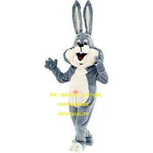 Anime Cosply Costumes New Long Ear Grey Rabbit Mascot Costume Cartoon Character Easter Bunny Theme Mascotte Fancy Dress 2037 Mascot Costumes