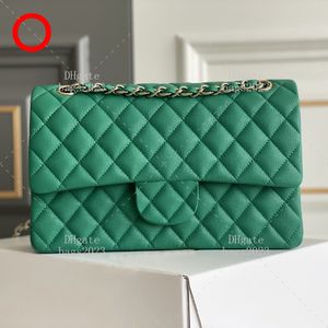 25 cm Klasyczna Lady Crossbody Bag 1: 1 Masowa masa kawiorowa torba Projektant torby łańcuchowej z pudełkiem LC001B-3