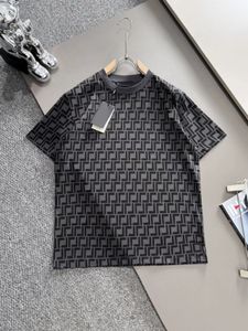 2024ss Men's Casual Summer T-Shirt Clothing Luxury Interwoven Letter Grid T-Shirt Men's Designer T-Shirt Men's Streetwear Round Neck T-Shirt
