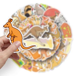 10/30/50pcs lustige Cartoon Känguru -Aufkleber Kinder Spielzeug Graffiti Abziehbilder Diy Telefon Notizbuch Koffer Laptop -Auto Netter Tiere Aufkleber