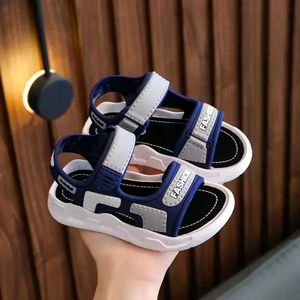 JLJK Sandals New Childrens Summer for Boys and Girls Korean Edition Anti slip Soft Sole Beach Primary School Students d240527