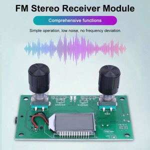 1-10pcs Digital Stereo FM Radio Receiver Module Board with LCD Display Frequency Range 50Hz-18KHz DC 3-5V for Receive DSP PLL