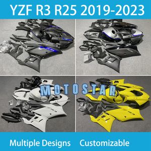 For YZFR3 2019-2020-2021-2022 2023 YZFR25 Year Yamaha YZF R3 R25 19-23 100% Fit Injection Motorcycle Fairings Kit ABS Plastic Body Repair Street Sport Bodykit Free Cus14