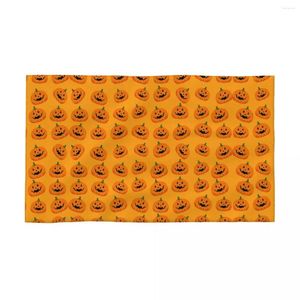 Toalha Halloween Pumpkin Padrão de secagem rápida Super algodão macio toalhas