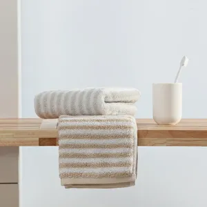 Stripe asciugamano a strisce lunghe cotone in cotone addensato per la casa maschile e donne super assorbenti senza perdita di capelli