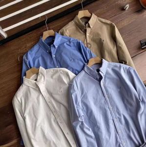 2024 Laurens Polo Designer Hemd Top -Qualität Blusen Hemden Langarmer Männer Paul Classic Casual Pure Cotton Slim White Womens Spring 1132ess