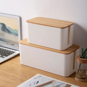 New Multifunctional Home Power Socket Storage Box Power Strip Wire Case Anti Dust Charger Cable Organizer Storage Management