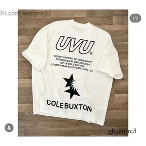 Designer Mens Womens Tshirts Cole Buxton T Shirt For Man 23SS UVU Slagord Printing 1 1 Cotton CB Tee Casual Short Sleeve T Shirts Summer Outdoor Leisure Size S-XL 340