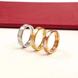 Marca de luxo Clover Ring feminino da moda e charmos