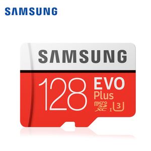 100%Samsung Original Evo Plus MicroSD Card 128G Флэш-карта памяти 32 ГБ 64 ГБ карты TF 256 ГБ 512G класс 10 UHS-I High Speed MicroSD