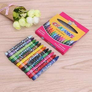 Crayon Crayon 12 Color Safe Student Målning Crayon Set Colorful Childrens målning Stick Pen WX5.23