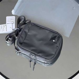Сумки для талии LU Sports Taist Pack 1.5L Нейлоновая квадратная сумка для камеры одно плечо наклонное пролет на открытом воздухе.