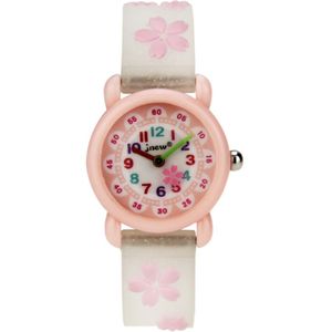 Jnew Brand Quartz Childrens Watch Loverly Cartoon Boys Girls Watches Comfort Silicone Strap Candy Color Wristwatches Cute 215r