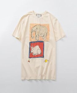 Summer Men039s TShirts Casual Elephant Rabbit Print Men Women T Shirt Streetwear Hip Hop Men Clothing5585214