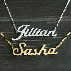 Any Personalized Name Necklace Alloy Pendant Alison Font Fascinating Pendant Custom Name Necklace Personalized Necklace T190702 263f