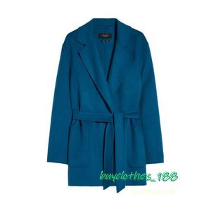 Giacca per cappotto designer Maxmara cappotto femminile Trench Wool Blend Italian Brand Coat Fashion Trends L1vu